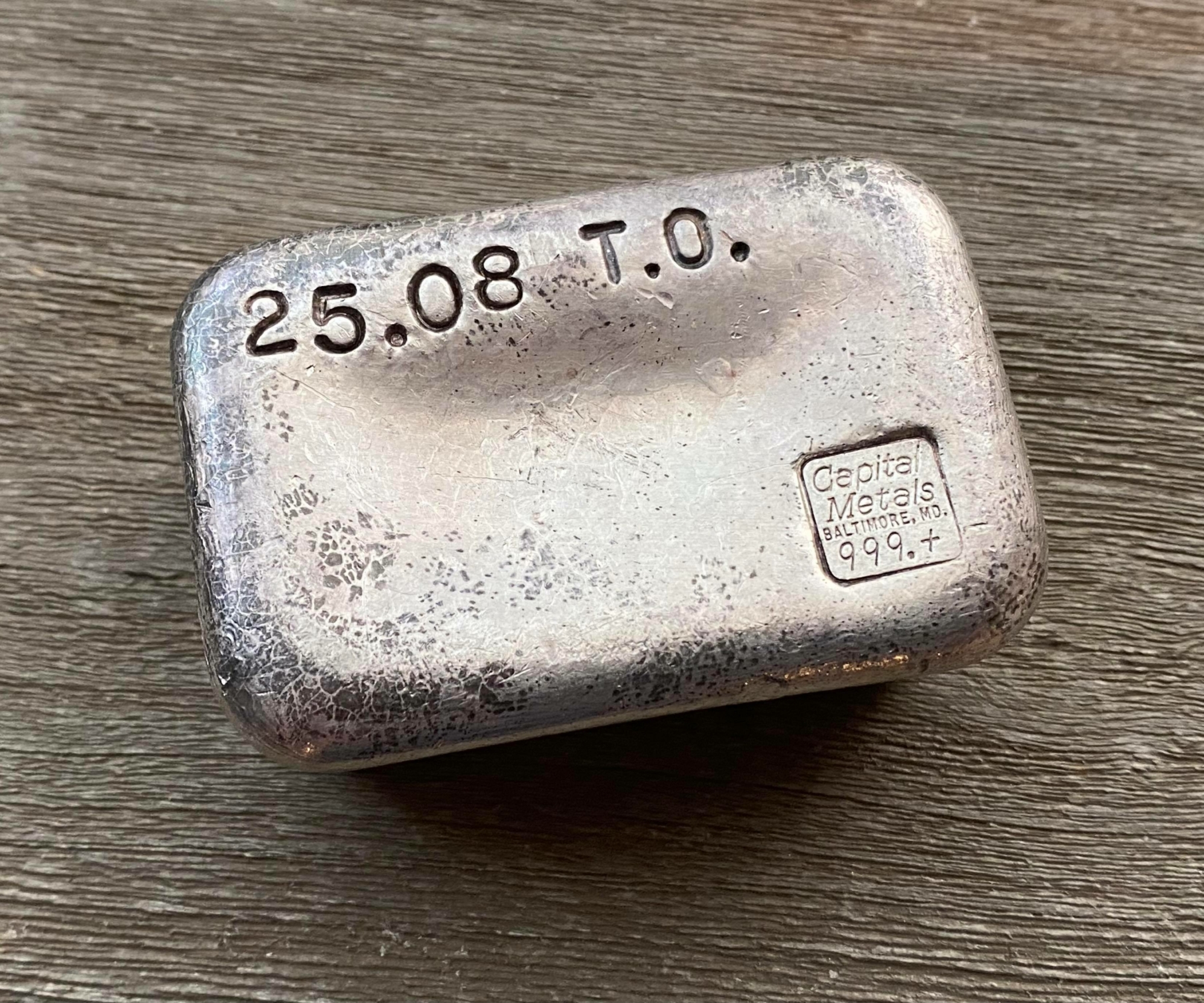 Capital Metals 25.08 vintage silver bar