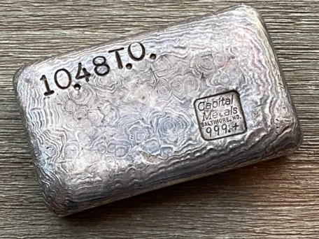 Capital Metals 10.48 vintage silver bar