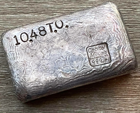 Capital Metals 10.48 vintage silver bar