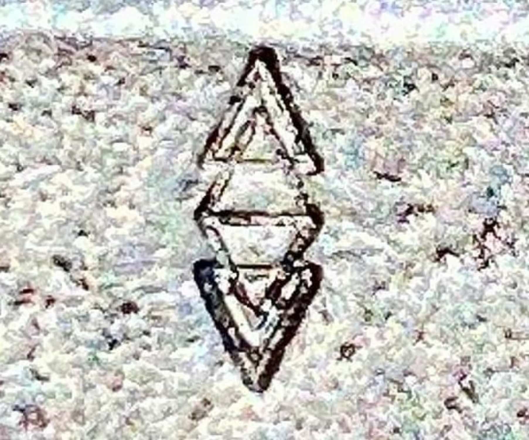 Diamond Mines vintage silver hallmark stamped