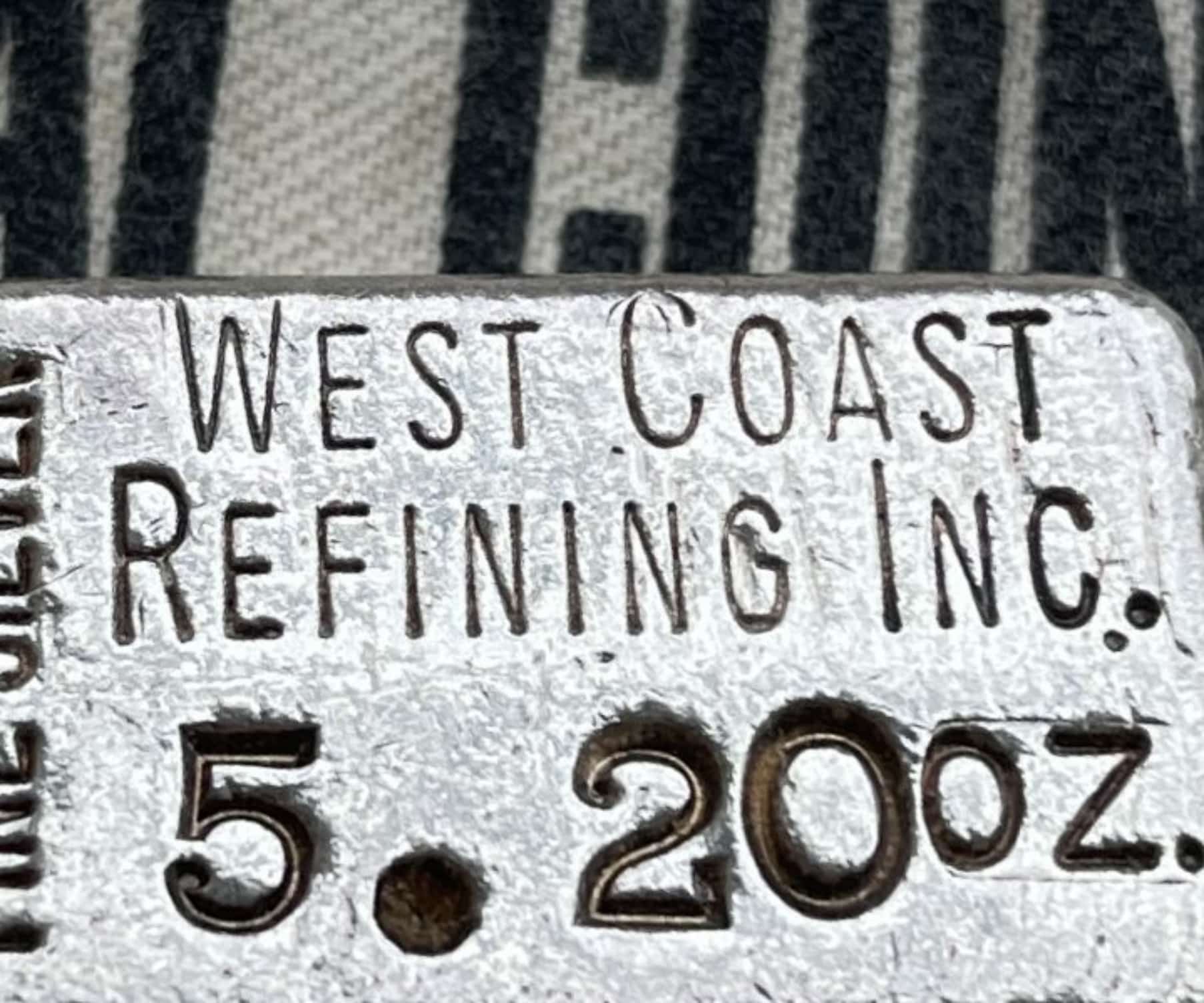 West Coast Refining Vintage Silver hallmark
