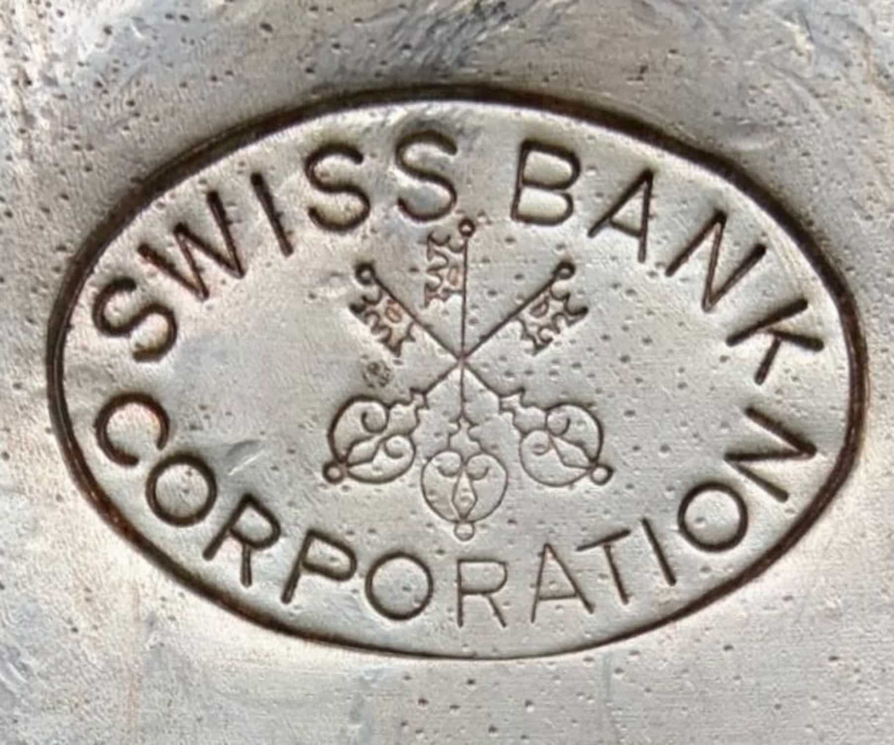 Swiss Bank vintage Silver Hallmark