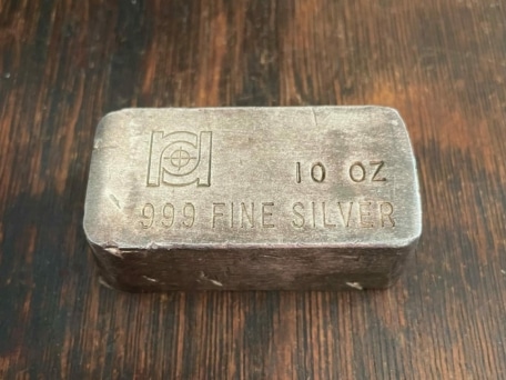 RR 10 oz vintage silver bar