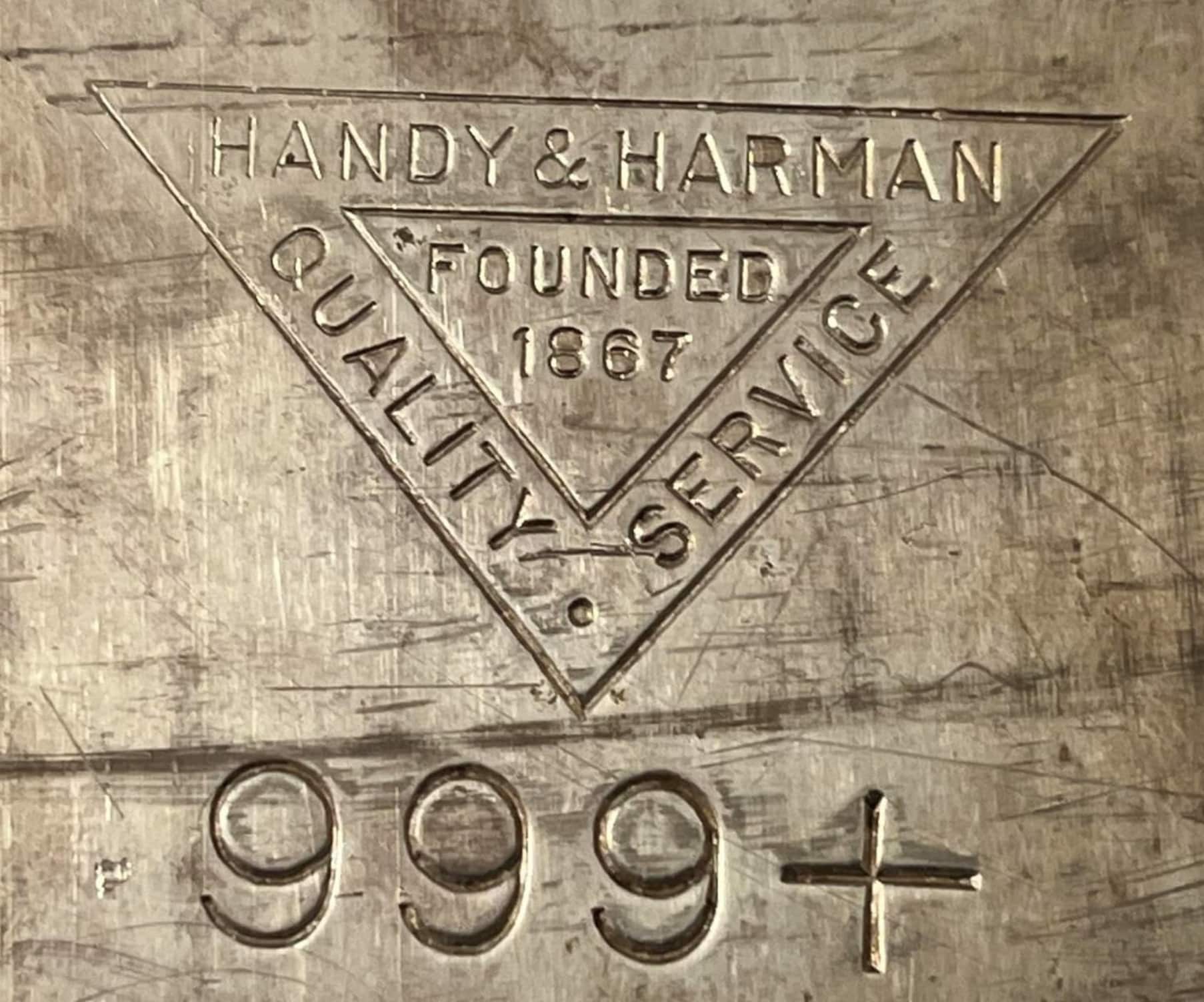 Handy & Harman vintage silver hallmark