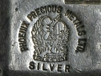 phoenix precious metals vintage silver hallmark