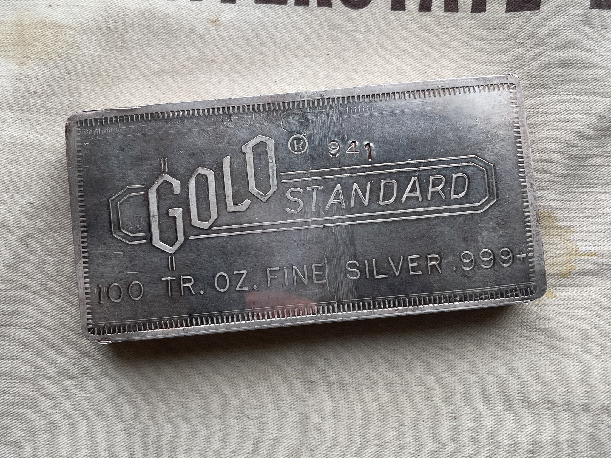 Gold Standard 100 oz. - Vintage Silver