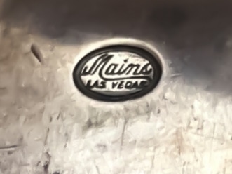 Mains Las Vegas Vintage Silver Hallmark